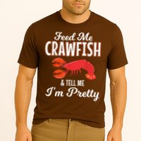 Feed Me Crawfish And Tell Me Im Pretty Funny Mardi Gras Cooling Performance Crew T-Shirt