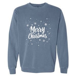 Funny Merry Christmas Xmas Holiday Family Matching Gift Garment-Dyed Sweatshirt