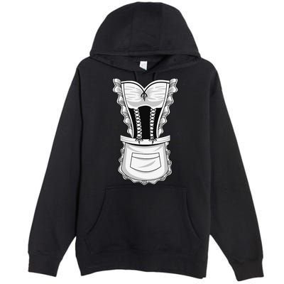 French Maid Costume Cool Halloween Housemaid Gift Premium Pullover Hoodie