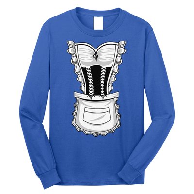 French Maid Costume Cool Halloween Housemaid Gift Long Sleeve Shirt