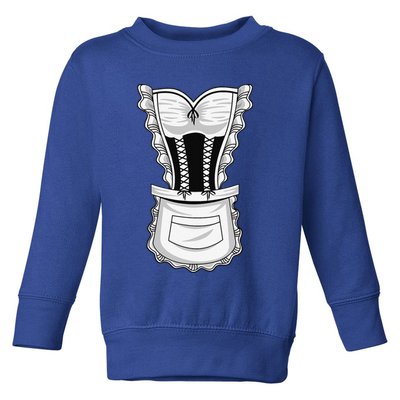 French Maid Costume Cool Halloween Housemaid Gift Toddler Sweatshirt