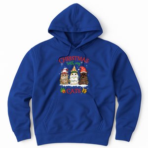 Feline Meowy Catmas Lover Christmas With My Cats Meaningful Gift Hoodie