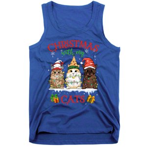 Feline Meowy Catmas Lover Christmas With My Cats Meaningful Gift Tank Top