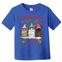 Feline Meowy Catmas Lover Christmas With My Cats Meaningful Gift Toddler T-Shirt