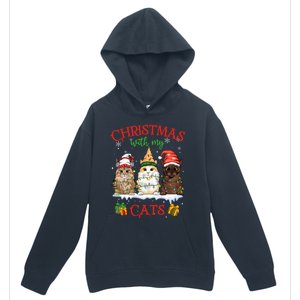 Feline Meowy Catmas Lover Christmas With My Cats Meaningful Gift Urban Pullover Hoodie