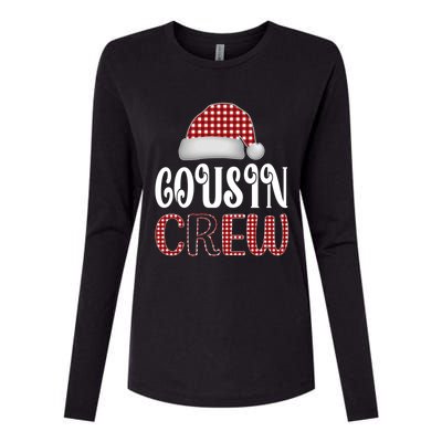 Funny Merry Christmas Cousin Crew Xmas Pajama Family Pajamas Gift Womens Cotton Relaxed Long Sleeve T-Shirt