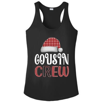 Funny Merry Christmas Cousin Crew Xmas Pajama Family Pajamas Gift Ladies PosiCharge Competitor Racerback Tank