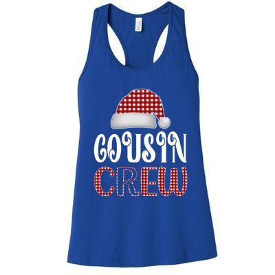 Funny Merry Christmas Cousin Crew Xmas Pajama Family Pajamas Gift Women's Racerback Tank