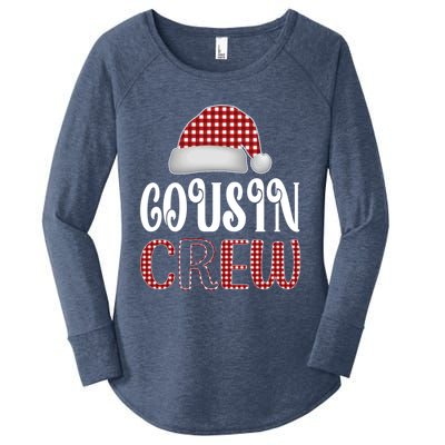 Funny Merry Christmas Cousin Crew Xmas Pajama Family Pajamas Gift Women's Perfect Tri Tunic Long Sleeve Shirt