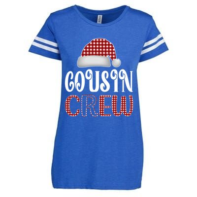 Funny Merry Christmas Cousin Crew Xmas Pajama Family Pajamas Gift Enza Ladies Jersey Football T-Shirt