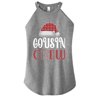 Funny Merry Christmas Cousin Crew Xmas Pajama Family Pajamas Gift Women's Perfect Tri Rocker Tank