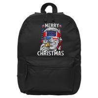 Funny Merry Christmas Joe Biden 4th Of July US American Flag 16 in Basic Backpack