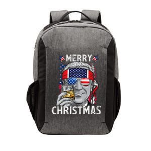 Funny Merry Christmas Joe Biden 4th Of July US American Flag Vector Backpack