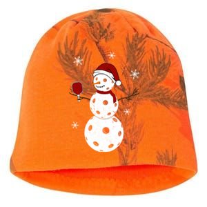 Funny Merry Christmas Snow Playing Pickleball Great Gift Kati - Camo Knit Beanie