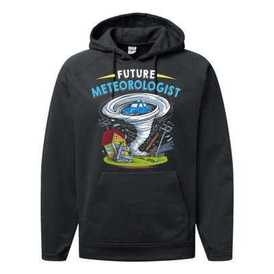 Future Meteorologist Costume Weathermen Tornado Performance Fleece Hoodie