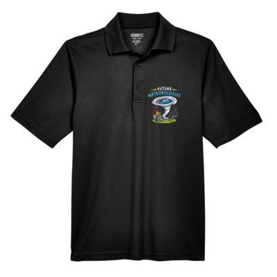 Future Meteorologist Costume Weathermen Tornado Men's Origin Performance Pique Polo