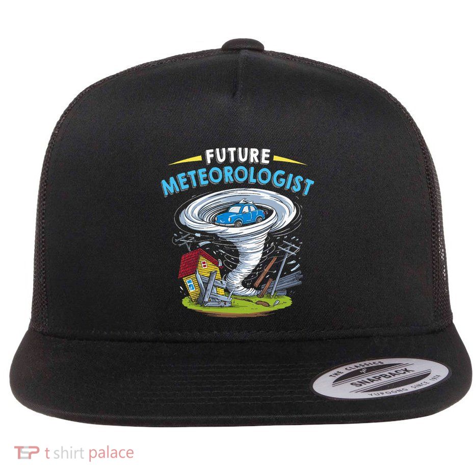 Future Meteorologist Costume Weathermen Tornado Flat Bill Trucker Hat