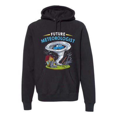 Future Meteorologist Costume Weathermen Tornado Premium Hoodie