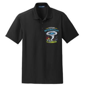 Future Meteorologist Costume Weathermen Tornado Dry Zone Grid Polo