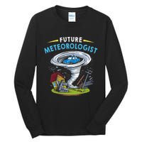 Future Meteorologist Costume Weathermen Tornado Tall Long Sleeve T-Shirt