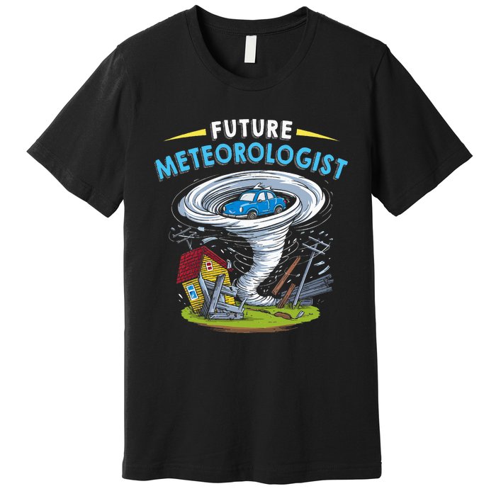 Future Meteorologist Costume Weathermen Tornado Premium T-Shirt