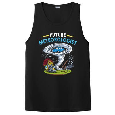 Future Meteorologist Costume Weathermen Tornado PosiCharge Competitor Tank