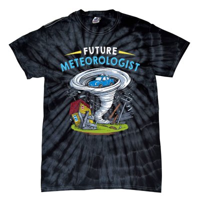 Future Meteorologist Costume Weathermen Tornado Tie-Dye T-Shirt