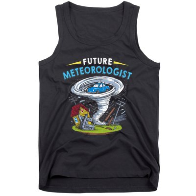 Future Meteorologist Costume Weathermen Tornado Tank Top