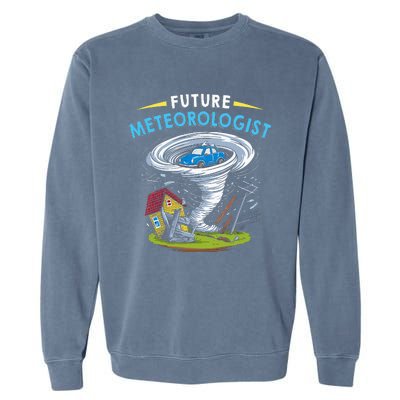 Future Meteorologist Costume Weathermen Tornado Garment-Dyed Sweatshirt