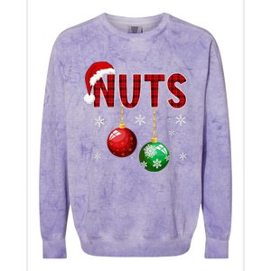 Funny Matching Chestnuts Christmas Couples Nuts Colorblast Crewneck Sweatshirt