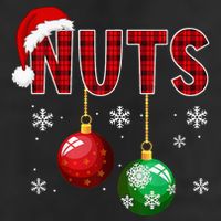 Funny Matching Chestnuts Christmas Couples Nuts 7 Panel Mesh Trucker Snapback Hat