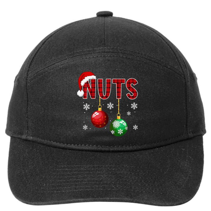 Funny Matching Chestnuts Christmas Couples Nuts 7-Panel Snapback Hat