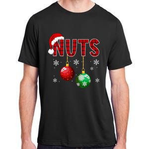 Funny Matching Chestnuts Christmas Couples Nuts Adult ChromaSoft Performance T-Shirt