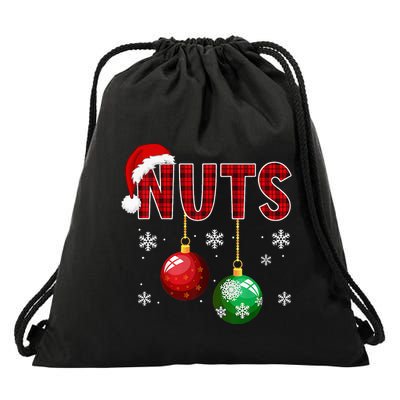 Funny Matching Chestnuts Christmas Couples Nuts Drawstring Bag