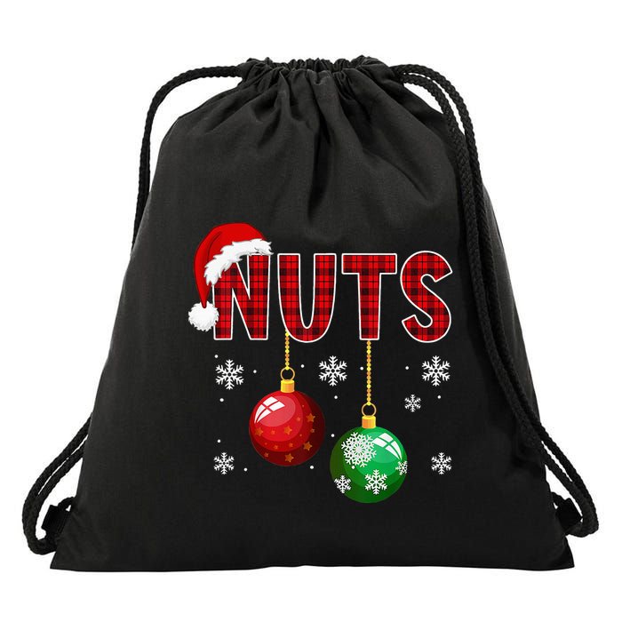 Funny Matching Chestnuts Christmas Couples Nuts Drawstring Bag