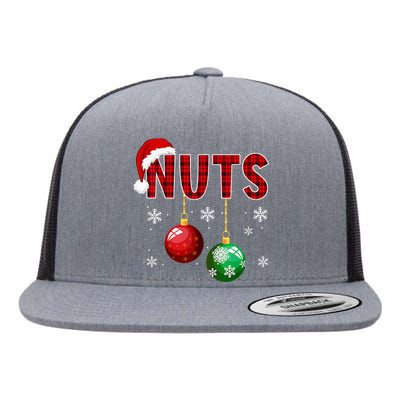 Funny Matching Chestnuts Christmas Couples Nuts Flat Bill Trucker Hat