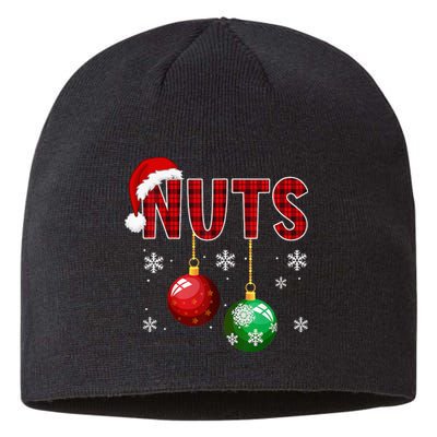 Funny Matching Chestnuts Christmas Couples Nuts Sustainable Beanie