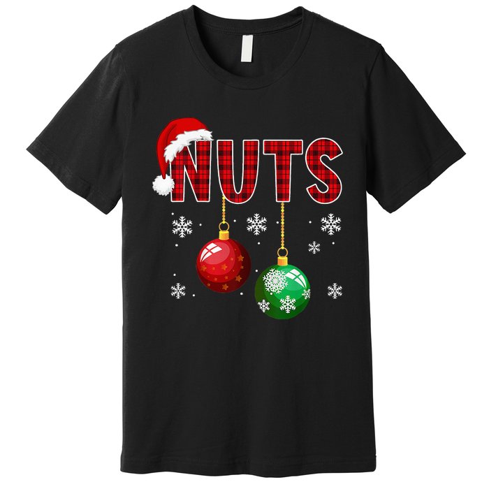 Funny Matching Chestnuts Christmas Couples Nuts Premium T-Shirt