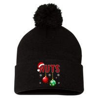 Funny Matching Chestnuts Christmas Couples Nuts Pom Pom 12in Knit Beanie