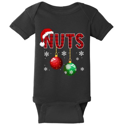 Funny Matching Chestnuts Christmas Couples Nuts Baby Bodysuit