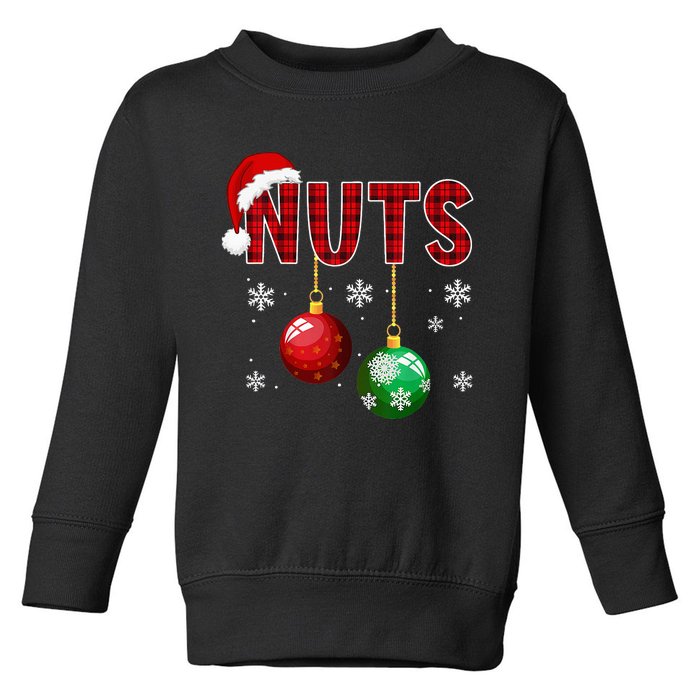 Funny Matching Chestnuts Christmas Couples Nuts Toddler Sweatshirt