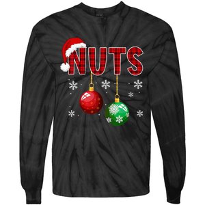 Funny Matching Chestnuts Christmas Couples Nuts Tie-Dye Long Sleeve Shirt