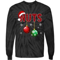 Funny Matching Chestnuts Christmas Couples Nuts Tie-Dye Long Sleeve Shirt