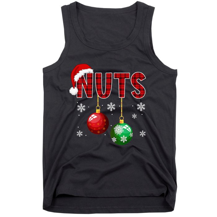 Funny Matching Chestnuts Christmas Couples Nuts Tank Top