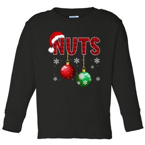 Funny Matching Chestnuts Christmas Couples Nuts Toddler Long Sleeve Shirt