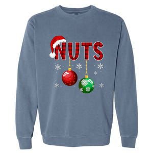 Funny Matching Chestnuts Christmas Couples Nuts Garment-Dyed Sweatshirt