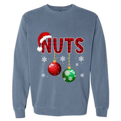 Funny Matching Chestnuts Christmas Couples Nuts Garment-Dyed Sweatshirt