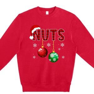 Funny Matching Chestnuts Christmas Couples Nuts Premium Crewneck Sweatshirt