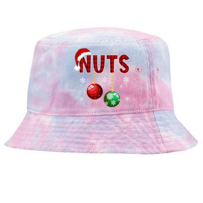 Funny Matching Chestnuts Christmas Couples Nuts Tie-Dyed Bucket Hat