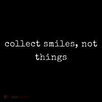 Funny Motivational Collect Smiles Not Things Bucket Hat